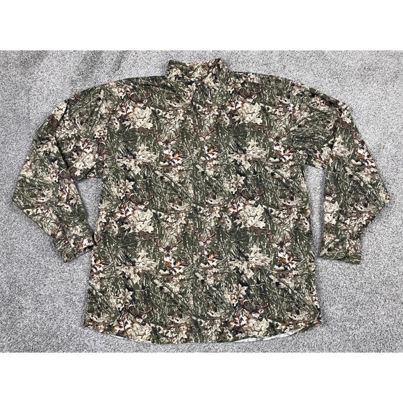 Woods & Waters Other - Woods & Water Shirt Mens Large Green Camo Button Down Deer Hunting Outdoor Cabin